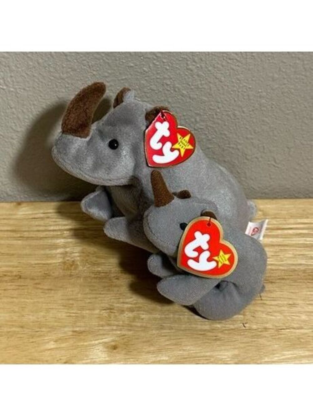 Spike the Rhinoceros Plush Toy ty beanie baby & mini